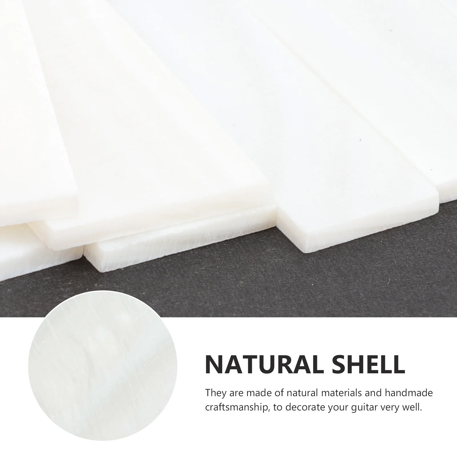 

Fingerboard Inlay Sound Points Fretboard Parts Square Shell Dots Mosaic for Electric Guitar Strip White Strips Blocks