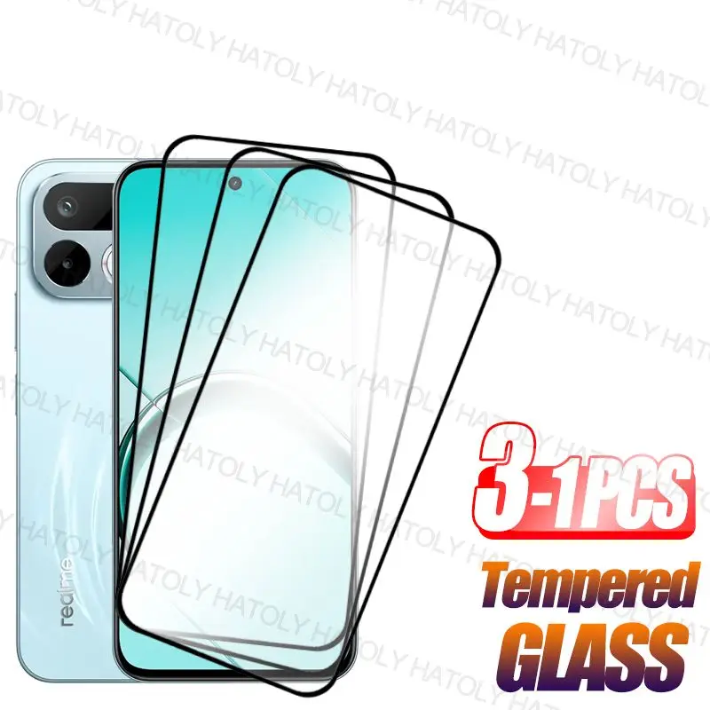 

3/2/1PCS Tempered Glass For Realme 16T Screen Protector Realme 16T Full Glue Cover Anti-Scratch Protective Phone Film Realme 16T