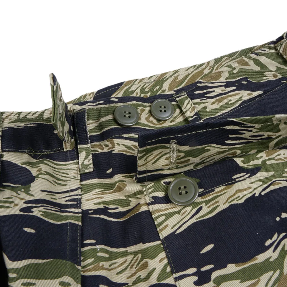 WWII WW2 Vietnam war U.S. Army tiger pattern tiger spot camouflage TCU Sport Shorts Pants