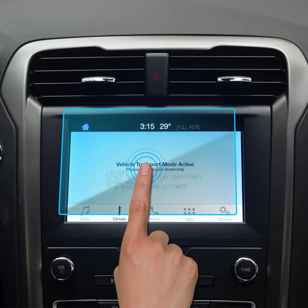 GPS Navigation Film for Ford Mondeo Fusion 2013 - 2019 LCD Screen Film Protector Sticker PVC/Tempered Glass Interior Accessories
