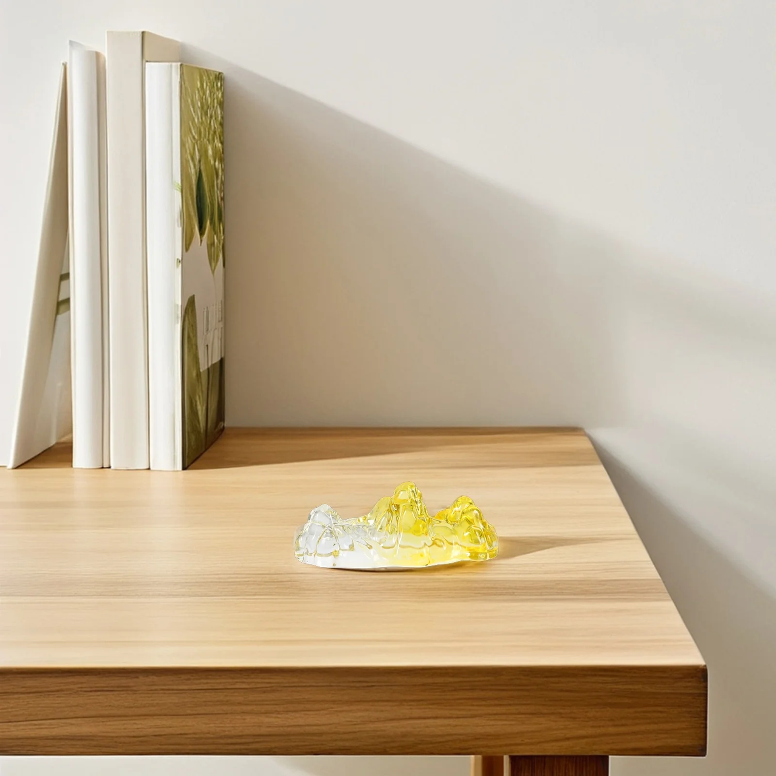 Handcrafted Clear Glass Calligraphy Brush Holder Design Writing Instrument Rest for Calligraphy Artist Tools