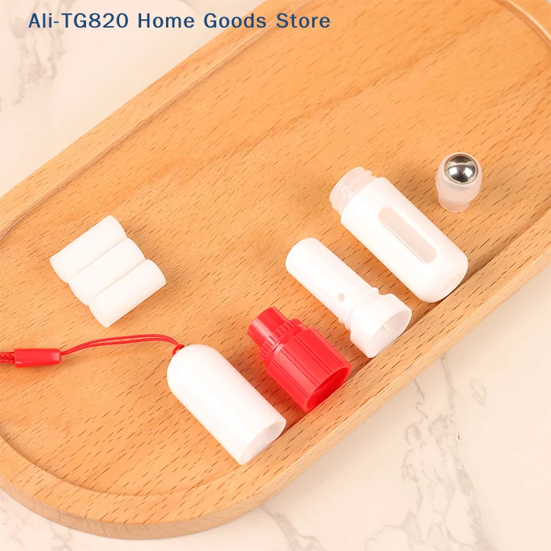 2 In 1 Empty Nasal Inhaler Sticks Visual Window Essential Oil Bottle Aroma Diffuser Nasal Aromatherapy Inhalers Tubes Container