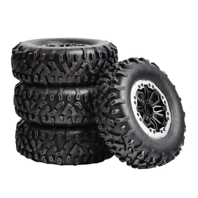 RC Car 4 Uds 64mm rueda de neumático blando para MN D90 MN98 MN99S WPL C14 C24 C34 B14 B24 LDRC P06 LD1297 LD1299 piezas de mejora Accesorios