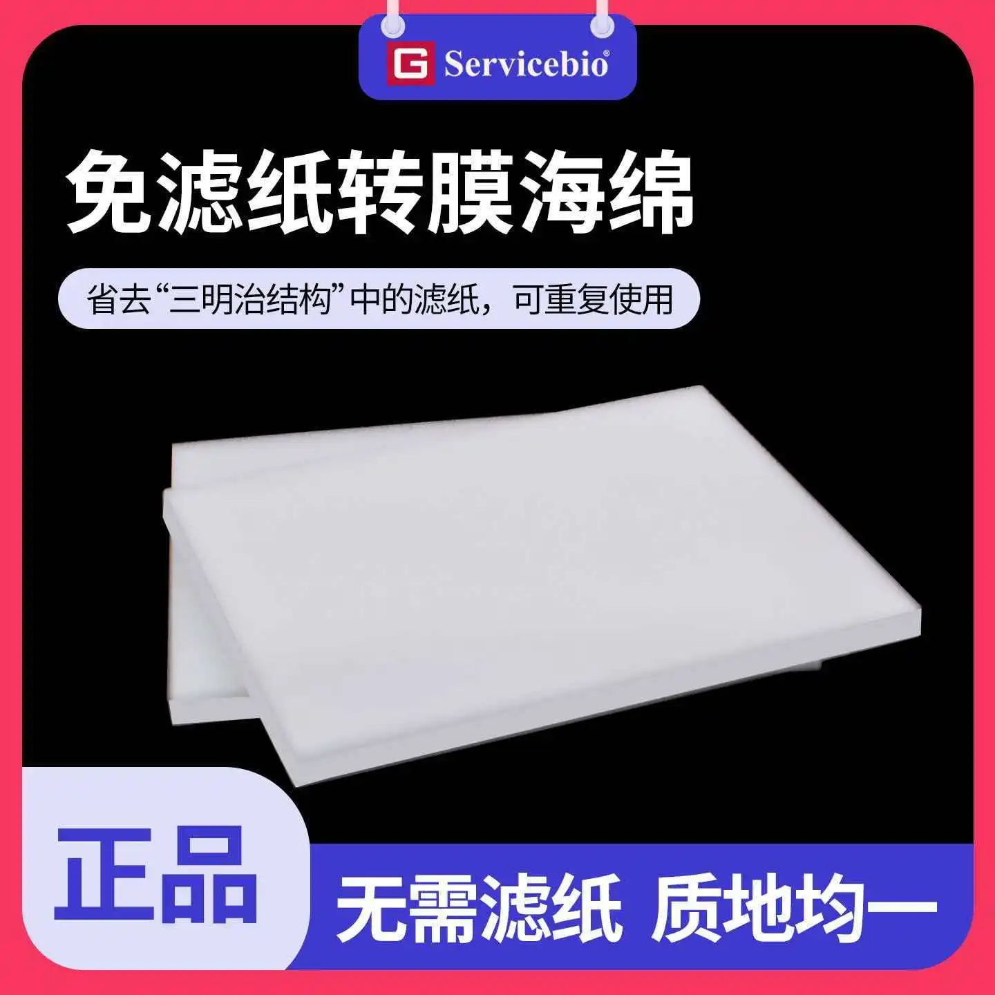 WB Transfer Sponge Without Filter Paper Wet Transfer Printing Cotton Electrophoresis Experiment Western Blot Transfer Sponge Pad