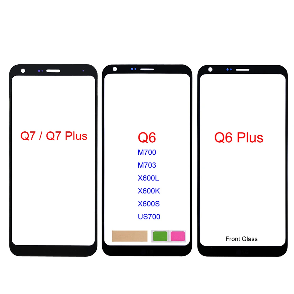 Touch Screen Panel For LG Q7 Q6 Plus Q610 US700 M700 M703 X600L X600K X600S ,Front Outer Glass Panel