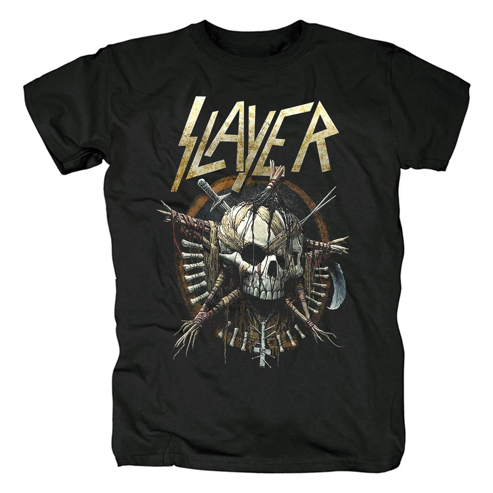 Vintage Slayer Show No Mercy T Shirt Mens Fashion Short Sleeve Tshirt Harajuku Streetwear Hip Hop Cotton T-Shirt Tee Tops