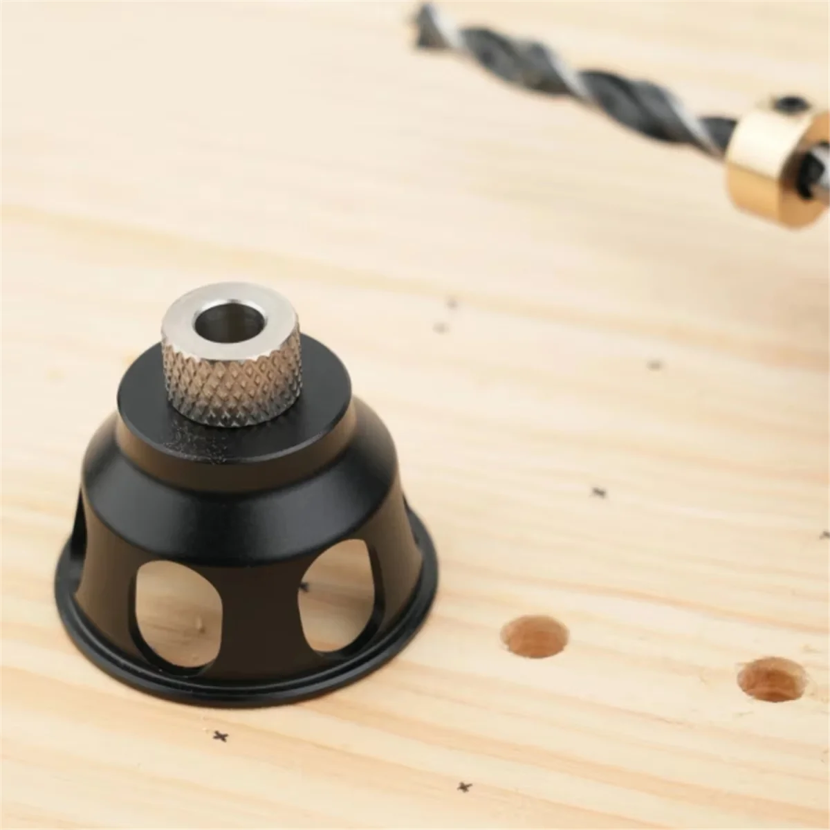 Guida per trapano verticale Kit di maschere per tasselli Posizionamento del trapano da 6-10 mm Guida ad angolo retto in lega di alluminio Localizzatore Perforatrice