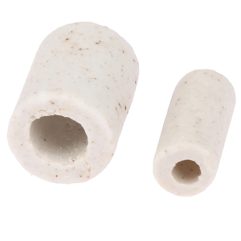 100Pcs Single Bore Ceramic Tube High Temperature Resistant Insulating Pipe Electronic Wire Bundle Porcelain Bushing