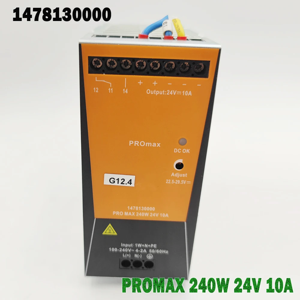 

Original For Weidmüller Rail Switching Power Supply Single Phase 1478130000 PROMAX 240W 24V 10A