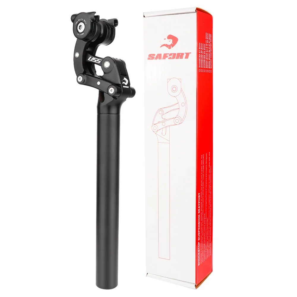 Taiwan SAFORT-USS MTB Bicycle Shock Absorber Seatpost 27.2/28.6/30.9/31.6mm 365mm Travel 50mm Mountain Suspension Bike Seat Tube