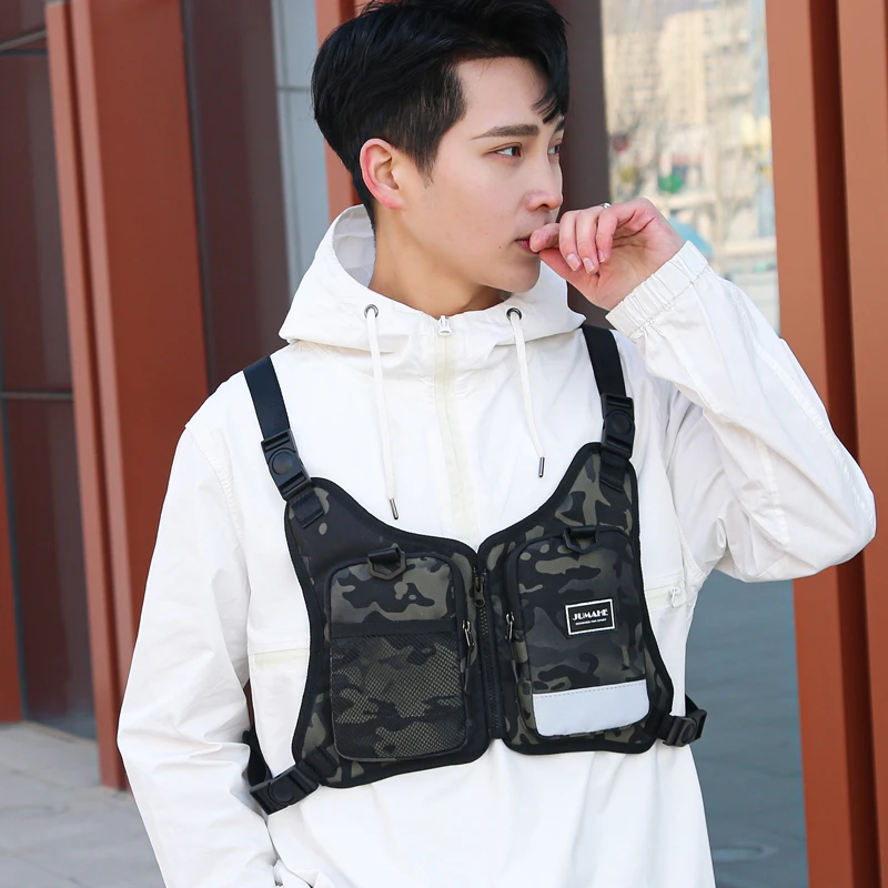 Vest Outdoor Multi Purpose Reflective Cycling Camouflage Training Backpack Sports Equipment Vest Bag