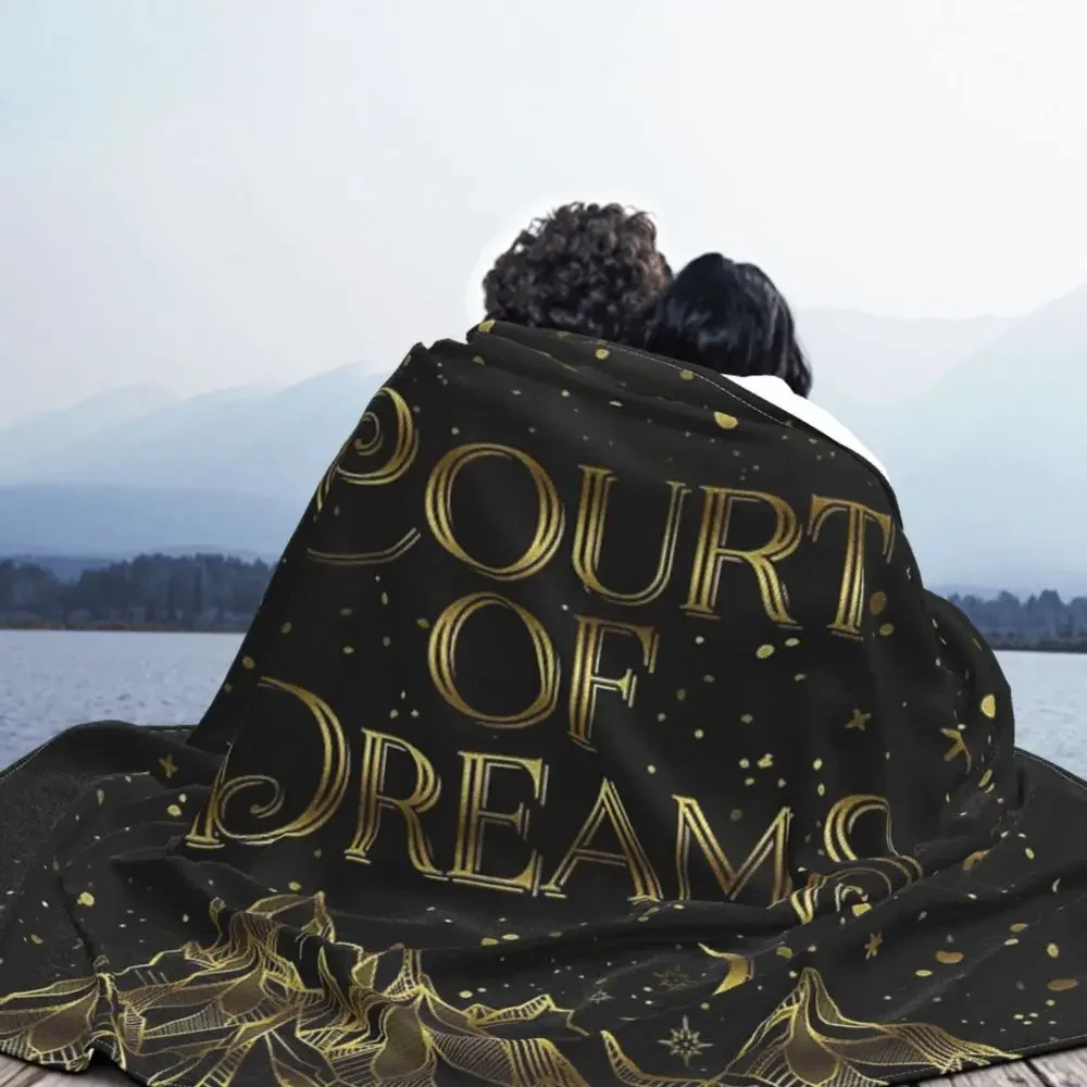 A Court of Wings and Ruin, The Night Court Throw Blanket,Flannel  Throw Decorative Soft Cover All Season Lightweight Bed Blanket