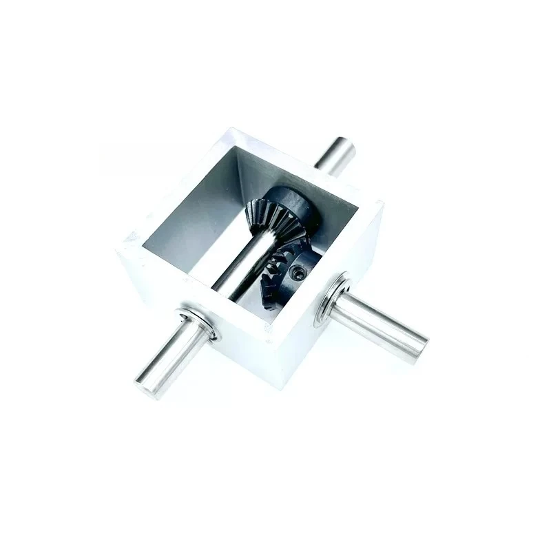 90 degree bevel gear right angle commutator small gearbox 1 to1 corner turner mechanical transmission module shaft diameter 10mm