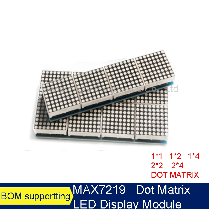 

MAX7219 8*8 Dot Matrix LED Display Module 8/4/2 in one Digital Tube Microcontroller Control Module For Arduino DIY KIT