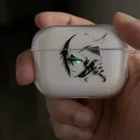 Funda transparente de TPU de Anime Ulquiorra Cifer para Airpods Pro 2 1 3 funda de silicona suave Air Pods4 1/2/3 funda para auriculares