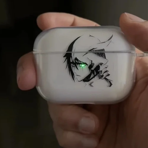Imagen 1 del producto Funda transparente de TPU de Anime Ulquiorra Cifer para Airpods Pro 2 1 3 funda de silicona suave Air Pods4 1/2/3 funda para auriculares