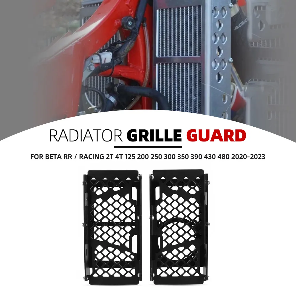 

For BETA RR / Racing 2T 4T 125 200 250 300 350 390 430 480 2020 2021 2022 2023 Motorcycle Radiator Grille Guard Cover Protector