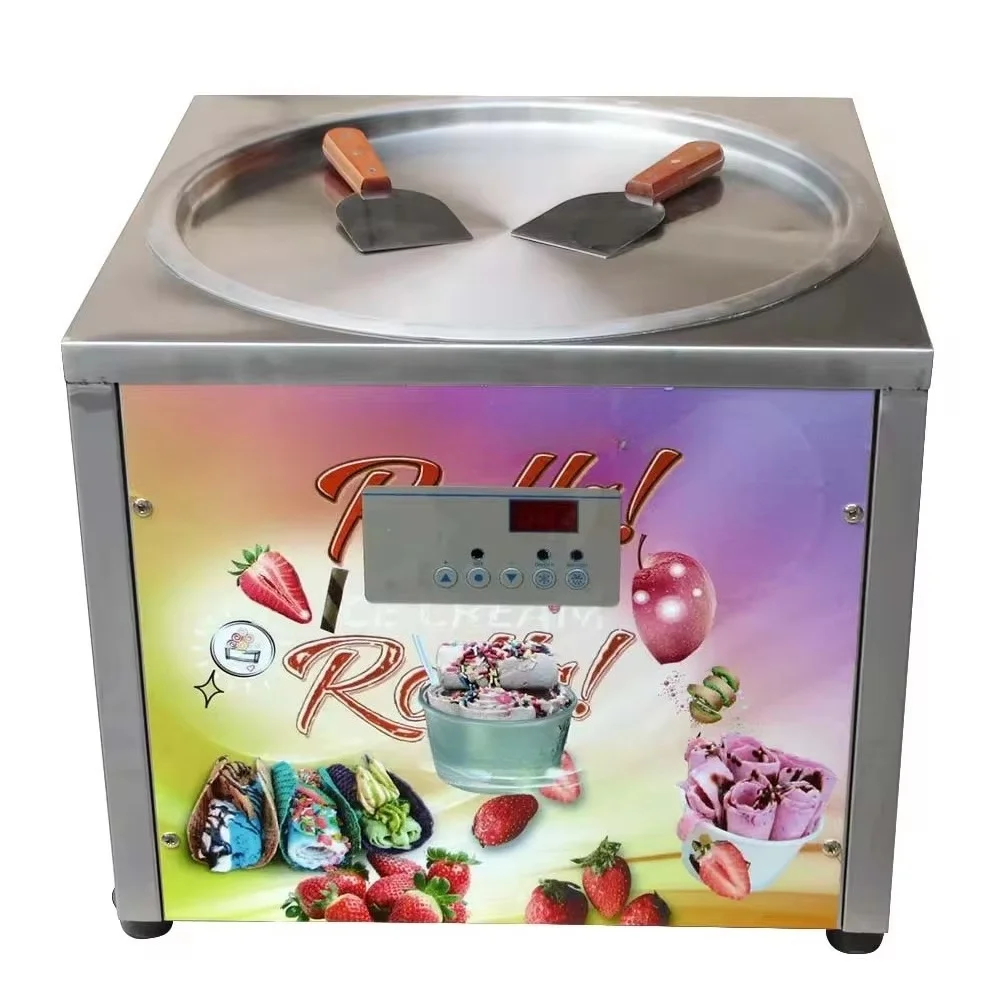 Friteuse à crème glacée commerciale 800 watts en acier inoxydable