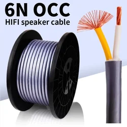 HIFI 2 Core Speaker Wire 6N OCC rame puro Cabo cavi Audio Video connettore a Banana a saldare fai da te elettronica di consumo