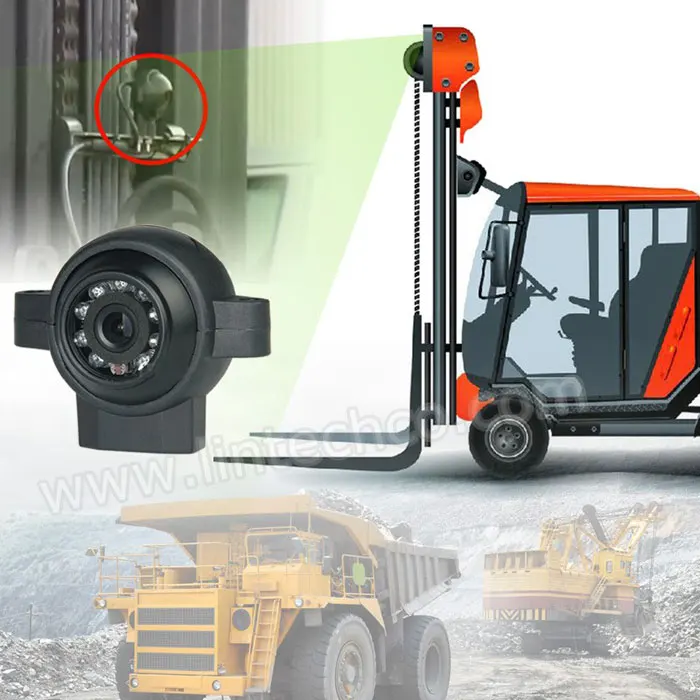 

12-32V Front 5M Forklift Wire Excavator Camera Safe View Camera Cable Reel