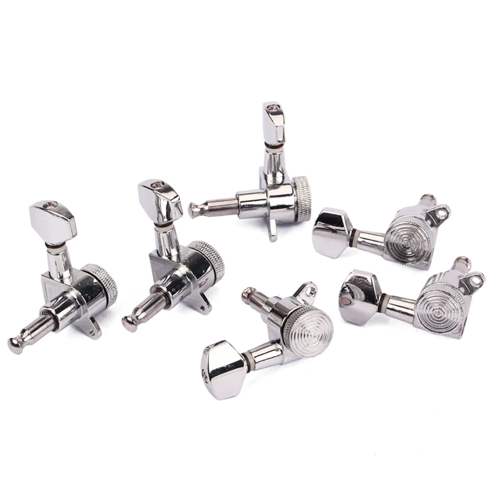 

With Lock Knob Steel String Guitar Tuners Tuning Pegs Electric Washers Machine Heads