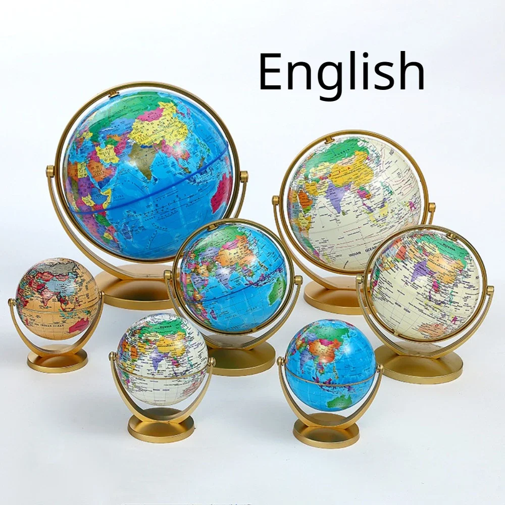 English World terrestrial globe, Desktop Rotating Teaching Earth Globe, for Decoration & Education,Geography teching material