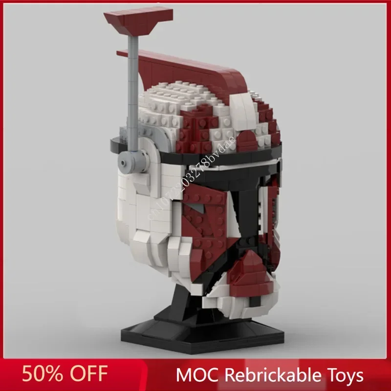 

737 шт. Звездный план MOCARC Trooper Red MOC Космический корабль Боевая модель Строительный блок Архитектура Образовательная сборка Модель игрушки