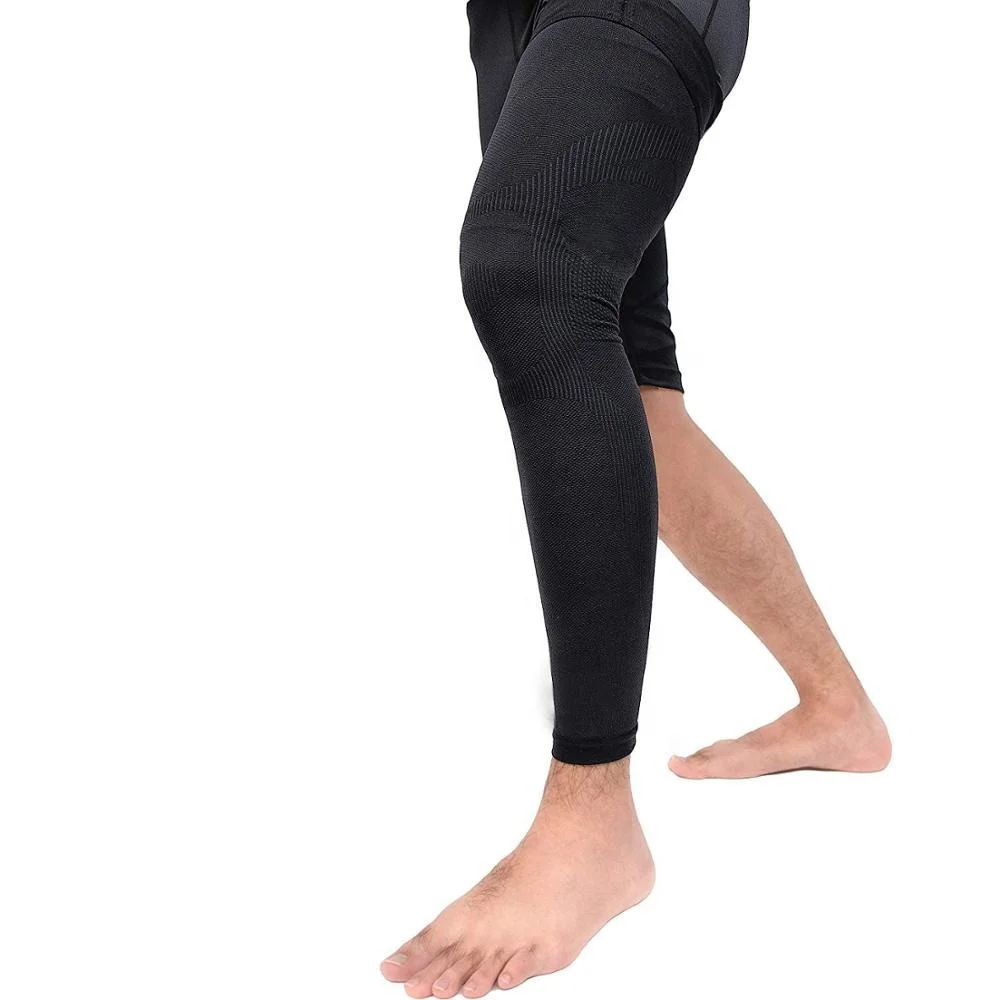 19469 High Quality Amazon Copper Sports Long Compression Leg Sleeves for Men and Women