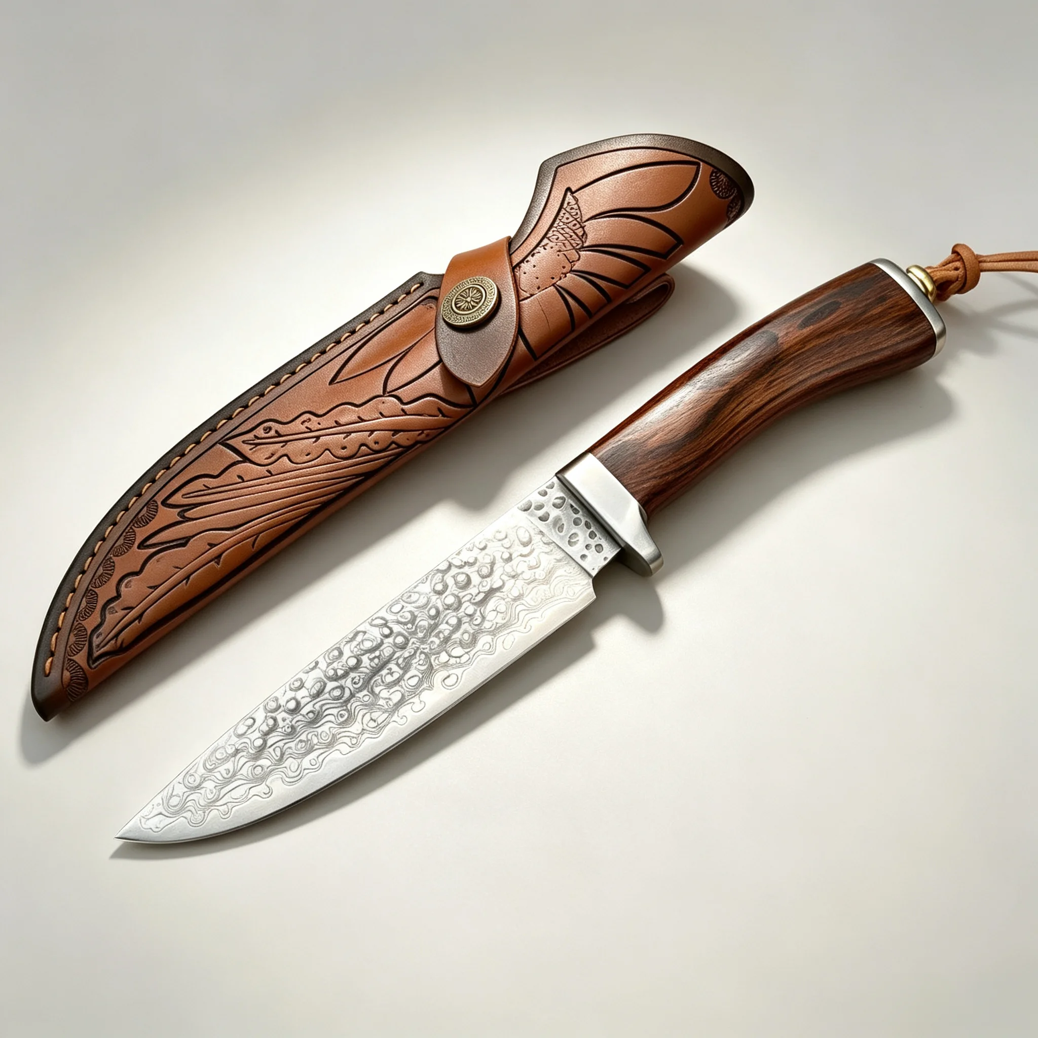 VG10 Damascus Steel Utility Knife High Hardness Portable Fruit Knife Multifunctional Camping Food Cutter With Sheath