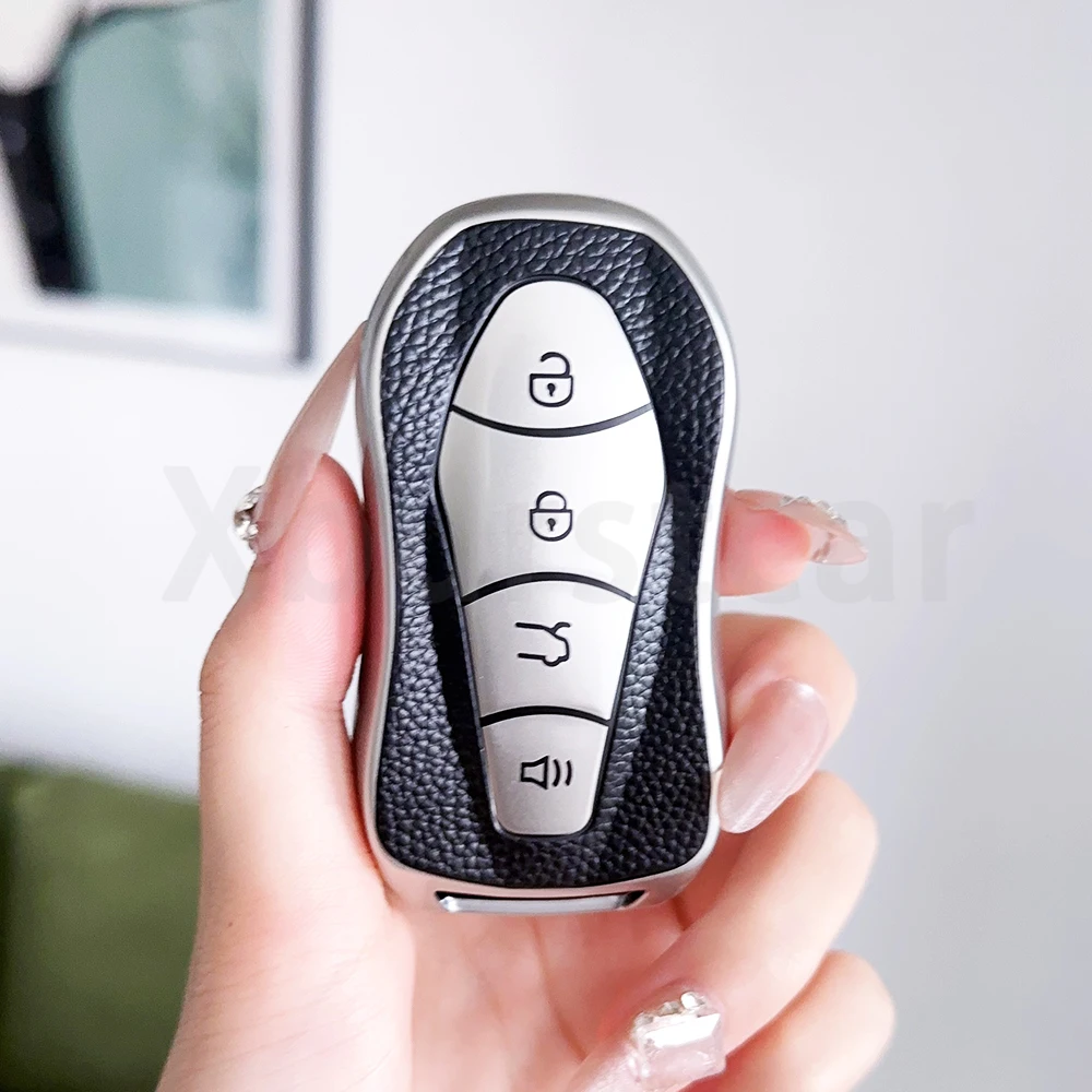 Coque en cuir TPU pour Geely Azkarra Tugella FY11 2019 2020 Atlas Pro, nouveau Emgrand GS X6 SUV EC7, housse pour clé télécommande de voiture