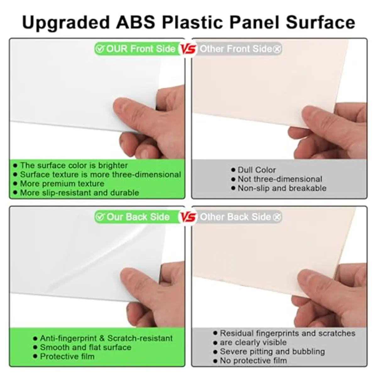 4Pack ABS Plastic Sheet 12