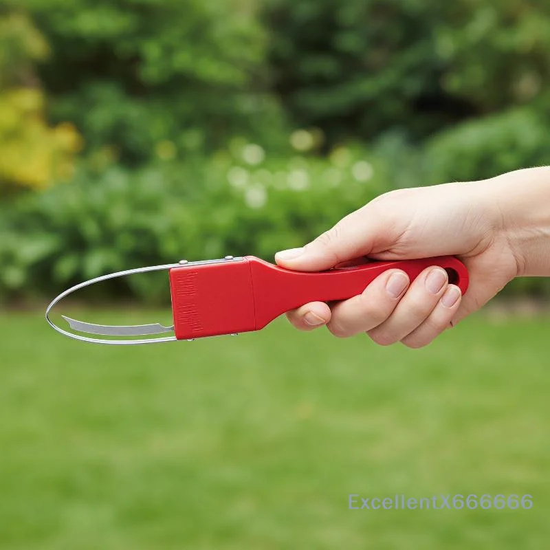 

Garden Hand Loop Weeder Heavy Duty Iron Loop Blade Manual Weeding Tool for Patio Balcony Potted Plant Weed Removal