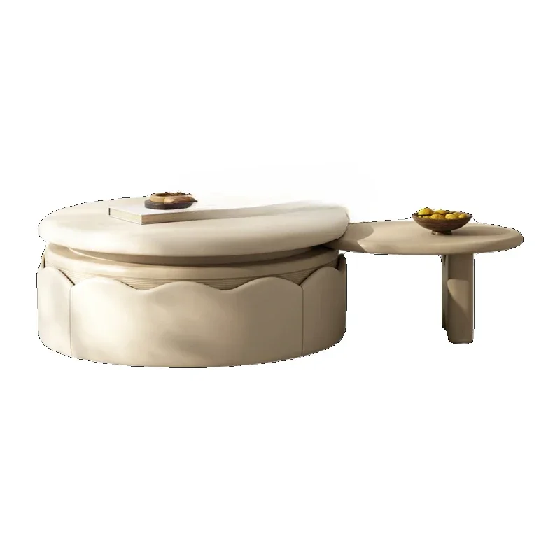 

Modern Simple round Combined Tea Table Home Creative Rotational Function Side Table