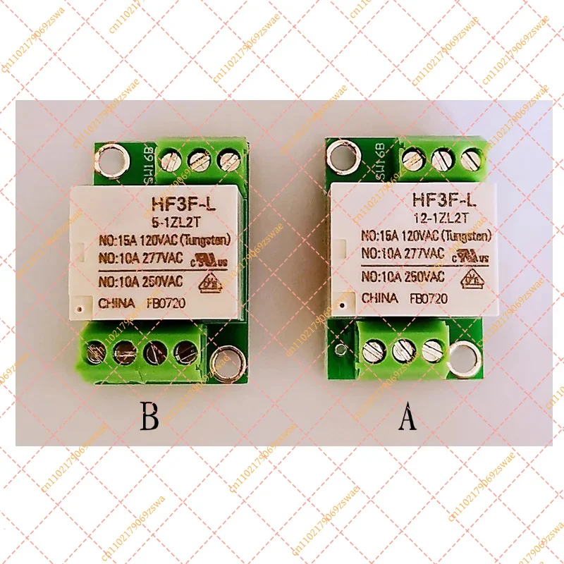 HF3F-L Magnetic Latching Relay Module, 10A Low-Power Switch with Built-in Driver
