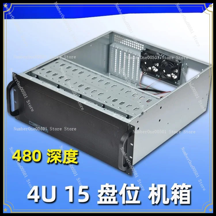 15-Disk 4U Server Chassis 4U Industrial Control Chassis NVR Storage Dual Xeon Large Board Short Box 480 Long USB3.0