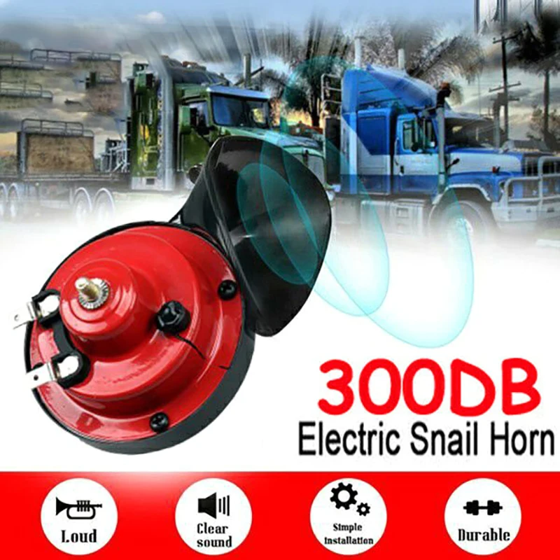 300DB Trumpet Super Loud Air Horn Compressor for Car Motorcycle Truck Boat Train