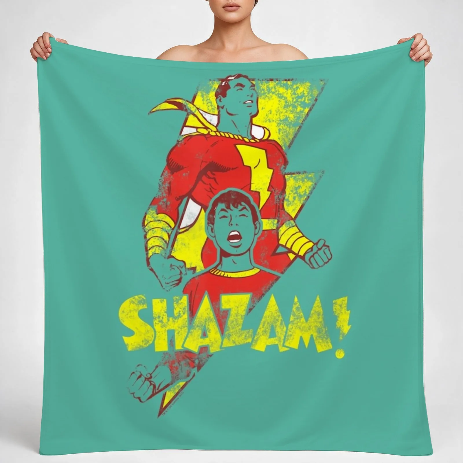 Shazam! Transformation Throw Blanket couch cozy soft plush fuzzy picnic outdoor blanket