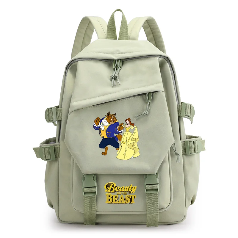 

MINISO Beauty and the Beast Boys Girls Backpacks Teenager Student Backpack Women Rucksack School Bags Travel Bag Mochila