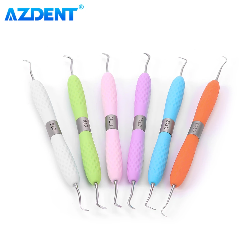 Dental Restoration Instrument Enamel Chisel Set AZDENT Spoon Excavator Gingival Margin Trimmer Cord Packer Repair Probe Tool