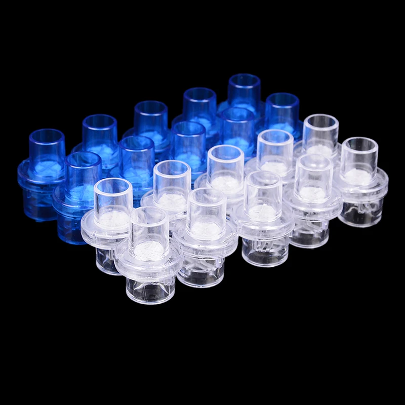 10 Pcs Disposable One-way Filter Plugs CPR Mask Training Valves Mouthpieces Micromask Accessories