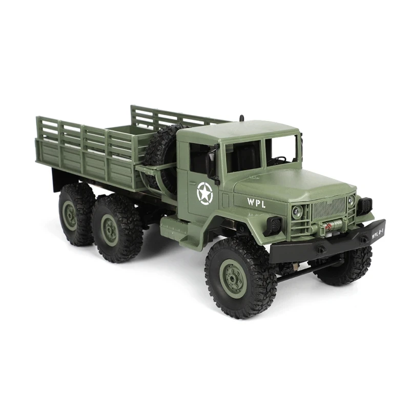 WPL B16 1/16 6-Wheel Drive Remote Control Military Truck RTR/KIT Version Choice Upgradeable Parts Toy Car Gift