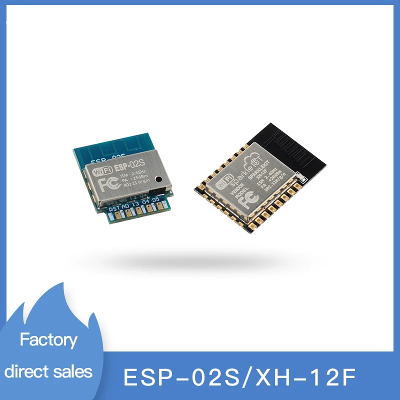 

ESP8285 ESP-02S(TYWE2S) XH-12F(TYWE2S) Serial Wireless 2.4G Wifi Module Default AT Firmware Support Customization