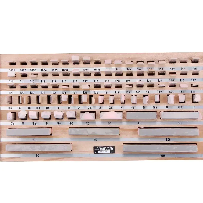 Shahe 87Pcs/Set 1 Grade 0 Grade Block Gauge Caliper Inspection Block Gauge Measuring Tools