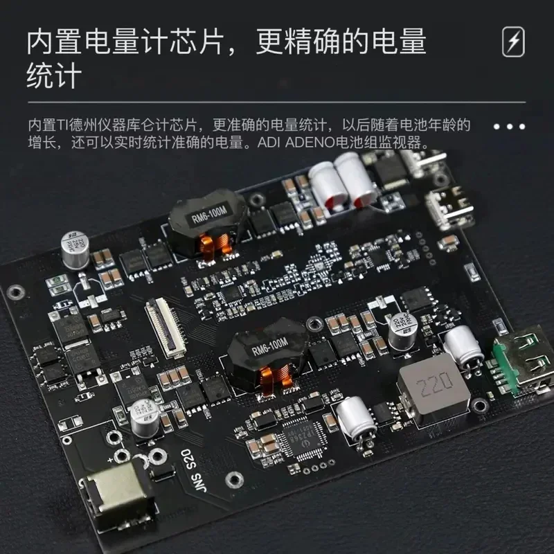 Il kit di alimentazione mobile senza saldatura con schermo a colori JNS S20 può essere installato con cinque kit di batterie al litio 21700 senza batterie