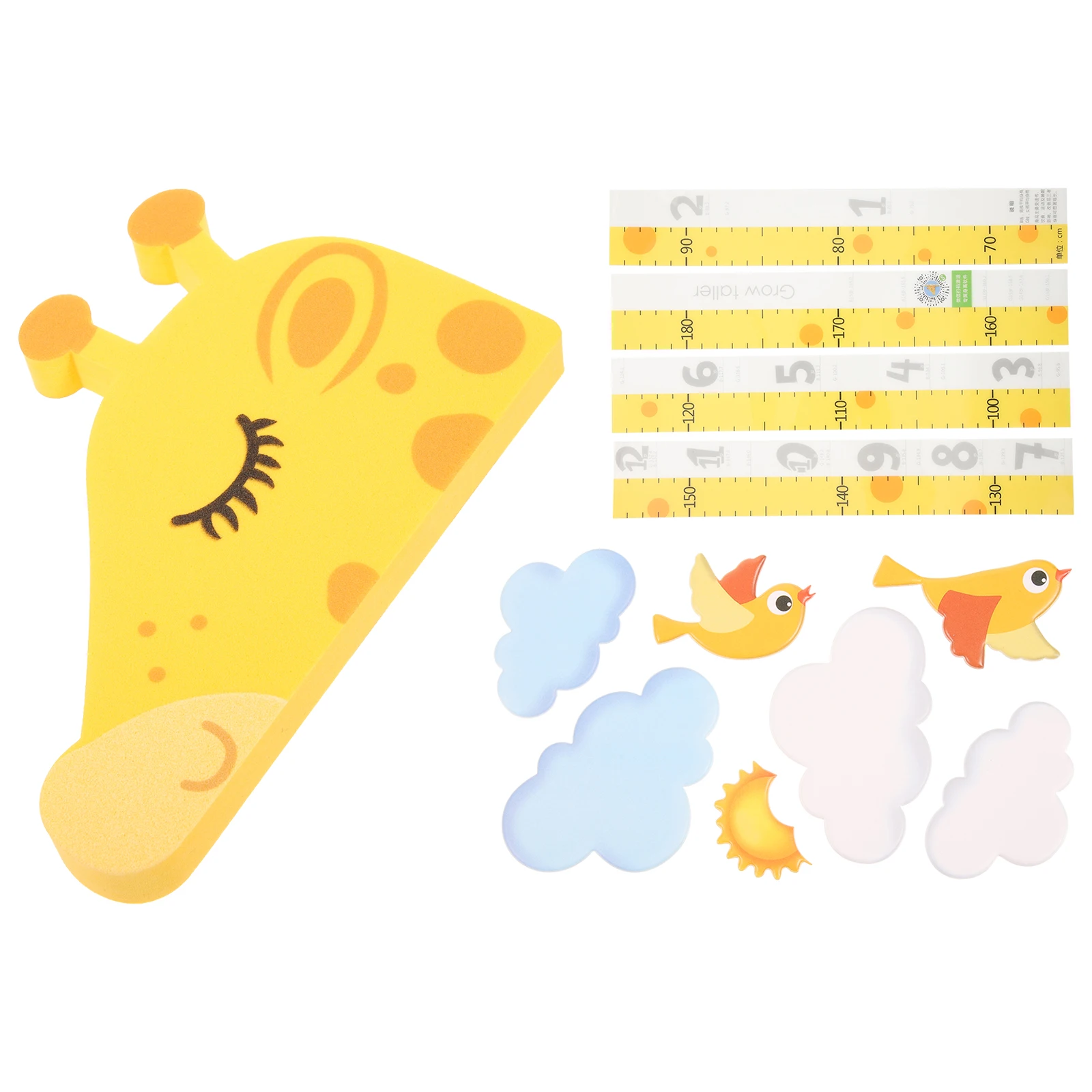 

1 Set Kid Height Removable Height Measuring Sticker Decorative Wall Decal For Kids Room Nursery Creative Cartoon Animal Design