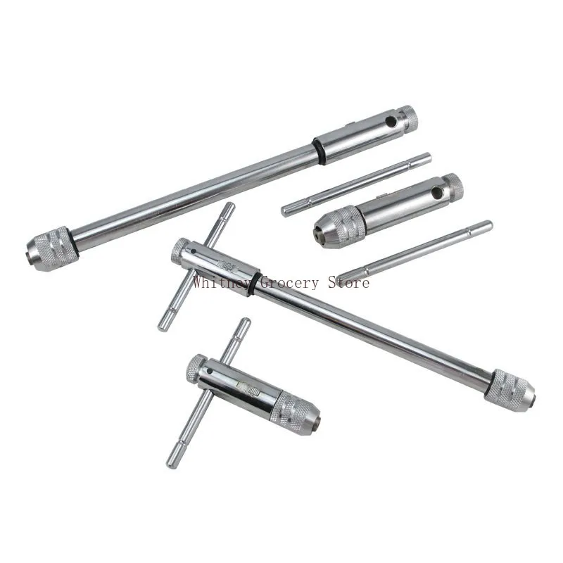 

Adjustable M3-8/M5-12 T-Handle Ratchet Tap Wrench - Metric Male Thread Creator (Durable, High-Strength Workshop Hand Tool)