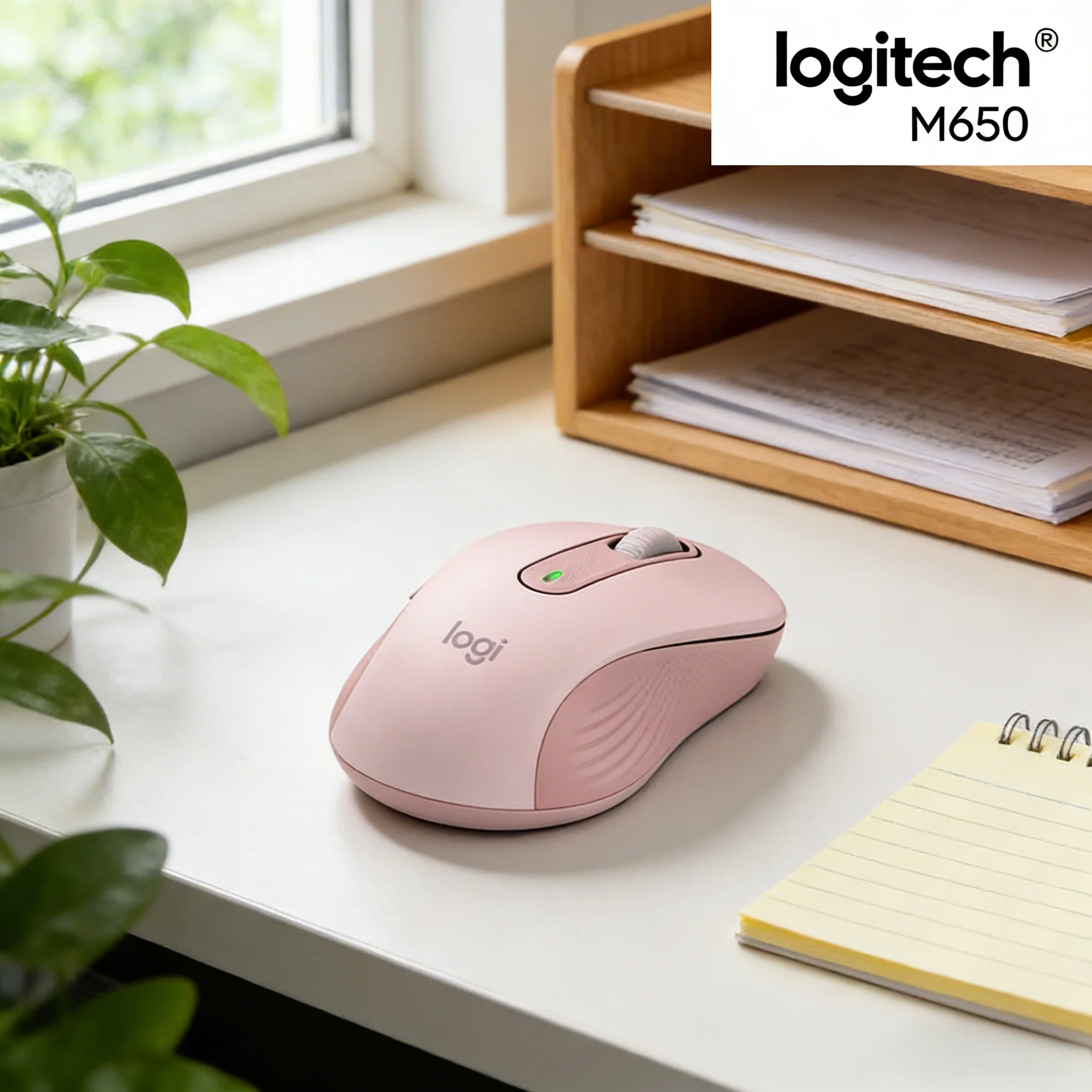 

Logitech M650/M650L Quiet Home Mouse - No Disturbance to Kids & Pets