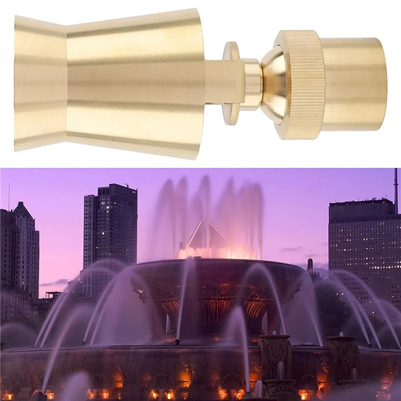 

B28C-5X Brass Durable Adjustable Ice Tower Cascade For Fountains Sprinkler Head(1 Inch DN25)