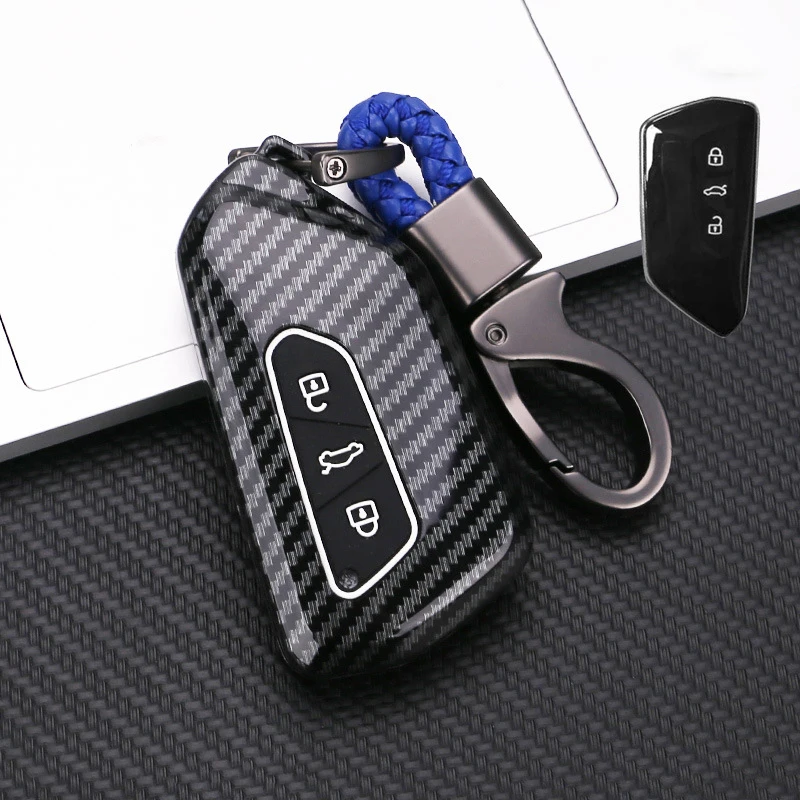 Car Key Case Cover For VW Volkswagen Golf 8 MK8 ID.3 ID.4 For Skoda Octavia A8 Seat Leon MK4 Cupra Formentor Tarraco Accessories