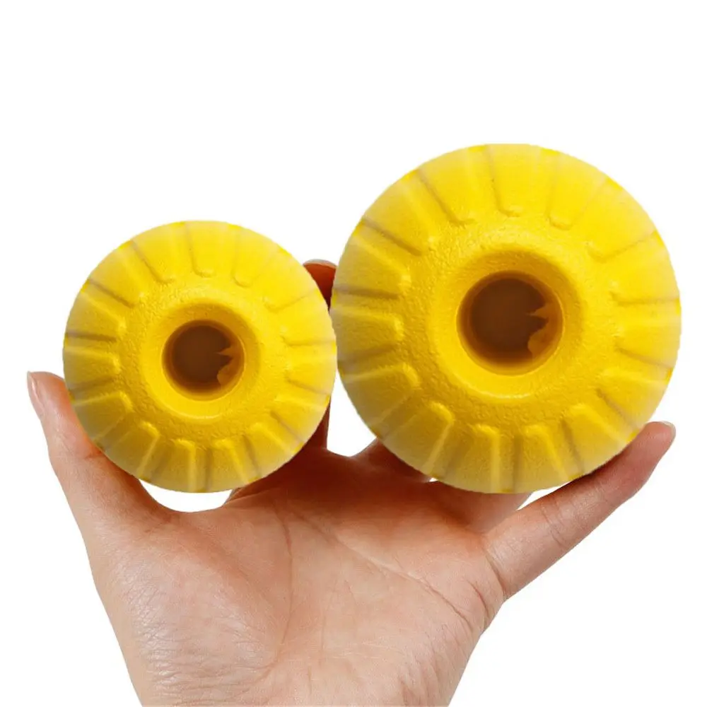 7cm/9cm Yellow Indestructible Rubber Ball Pet Dog Training Chew Play Fetch Bite Toy Dog Toys For Dog Interactive